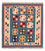 Tappeto Kelim - Orientale quadrato  - 107 x 101 cm - blu mare
