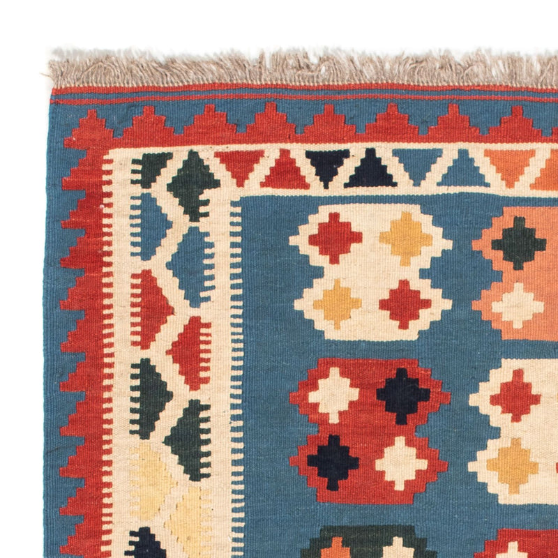 Tappeto Kelim - Orientale quadrato  - 107 x 101 cm - blu mare