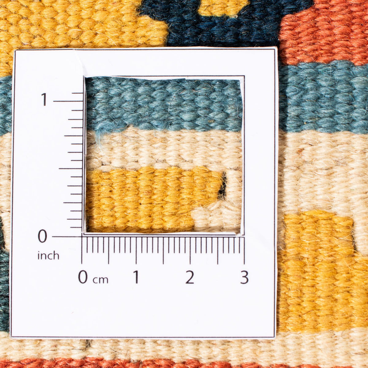 Tappeto Kelim - Orientale quadrato  - 100 x 98 cm - blu chiaro