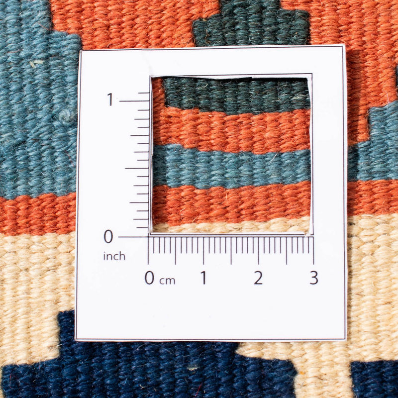 Tappeto Kelim - Orientale quadrato  - 106 x 106 cm - arancione