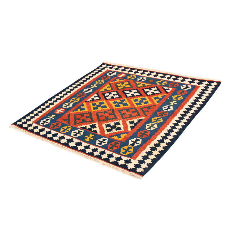 Tappeto Kelim - Orientale quadrato  - 107 x 105 cm - rosso