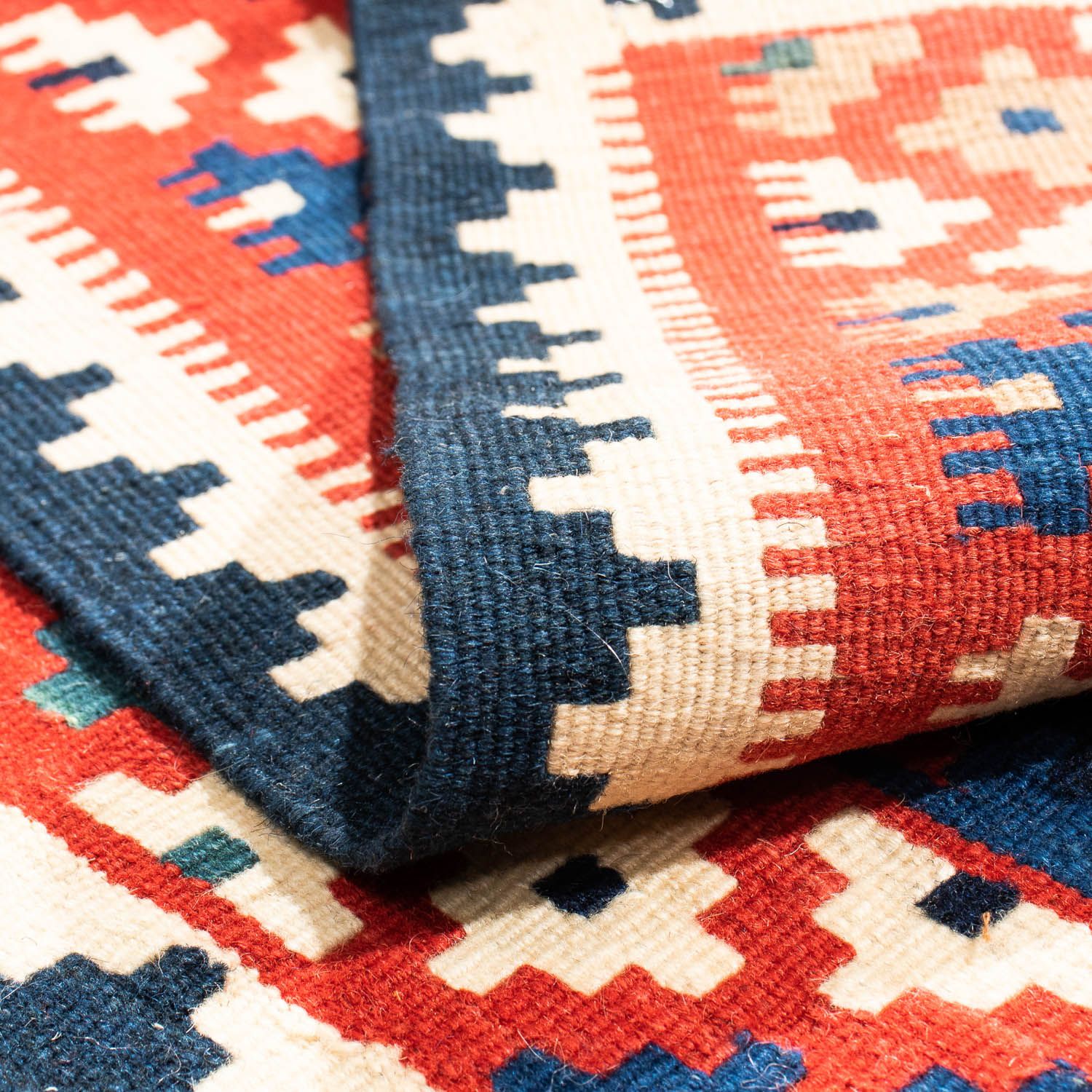 Tappeto Kelim - Orientale quadrato  - 106 x 100 cm - multicolore
