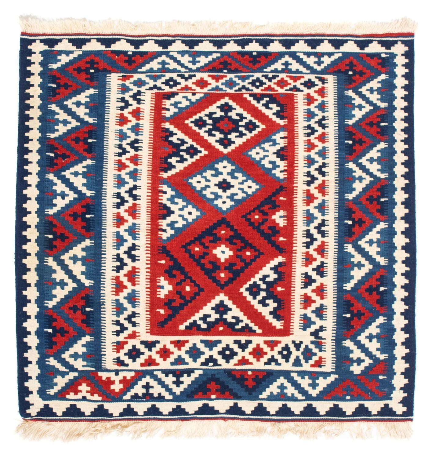 Tappeto Kelim - Orientale quadrato  - 103 x 103 cm - multicolore