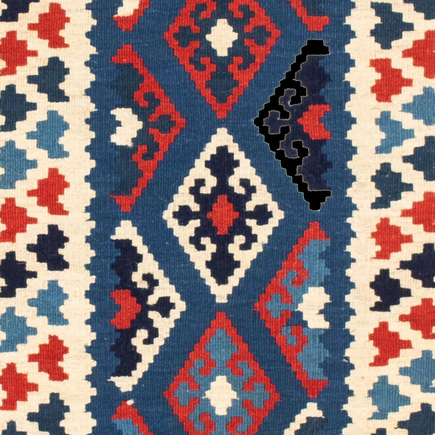 Tappeto Kelim - Orientale quadrato  - 102 x 102 cm - multicolore