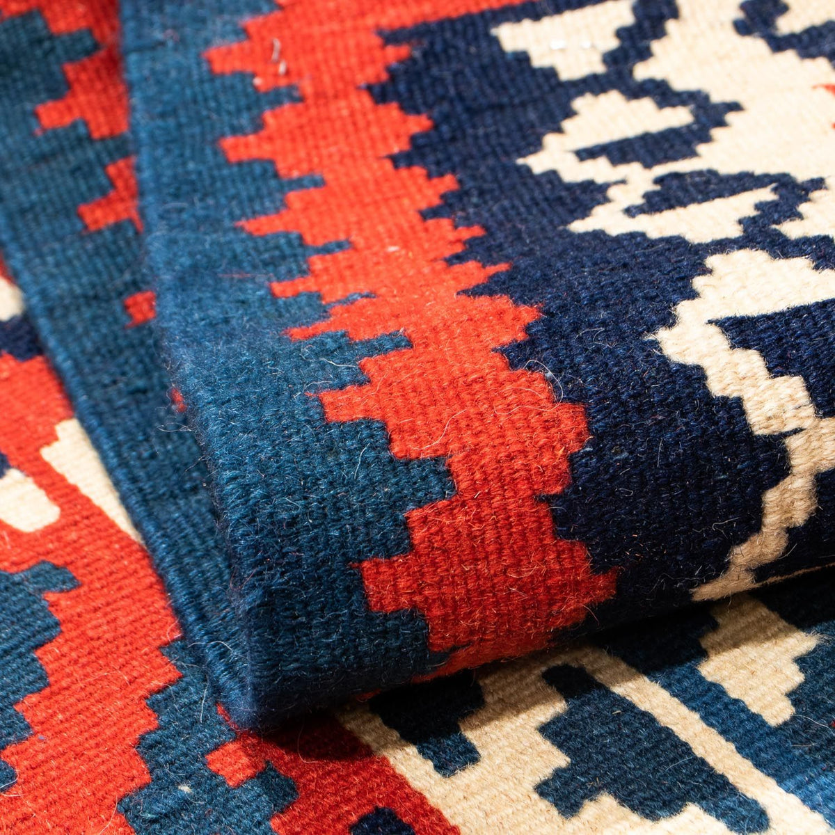 Tappeto Kelim - Orientale quadrato  - 102 x 102 cm - multicolore