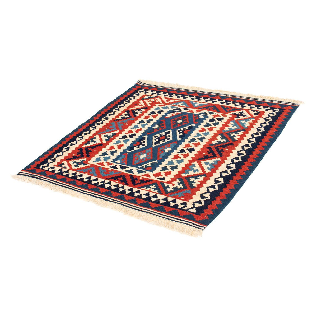 Tappeto Kelim - Orientale quadrato  - 102 x 102 cm - multicolore