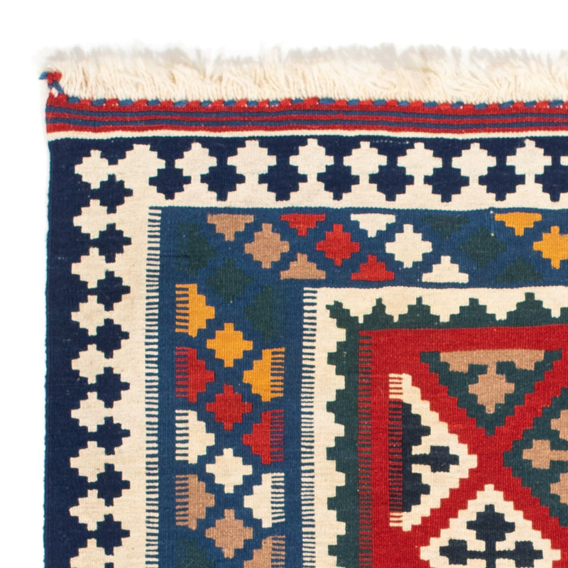 Tappeto Kelim - Orientale quadrato  - 104 x 98 cm - blu