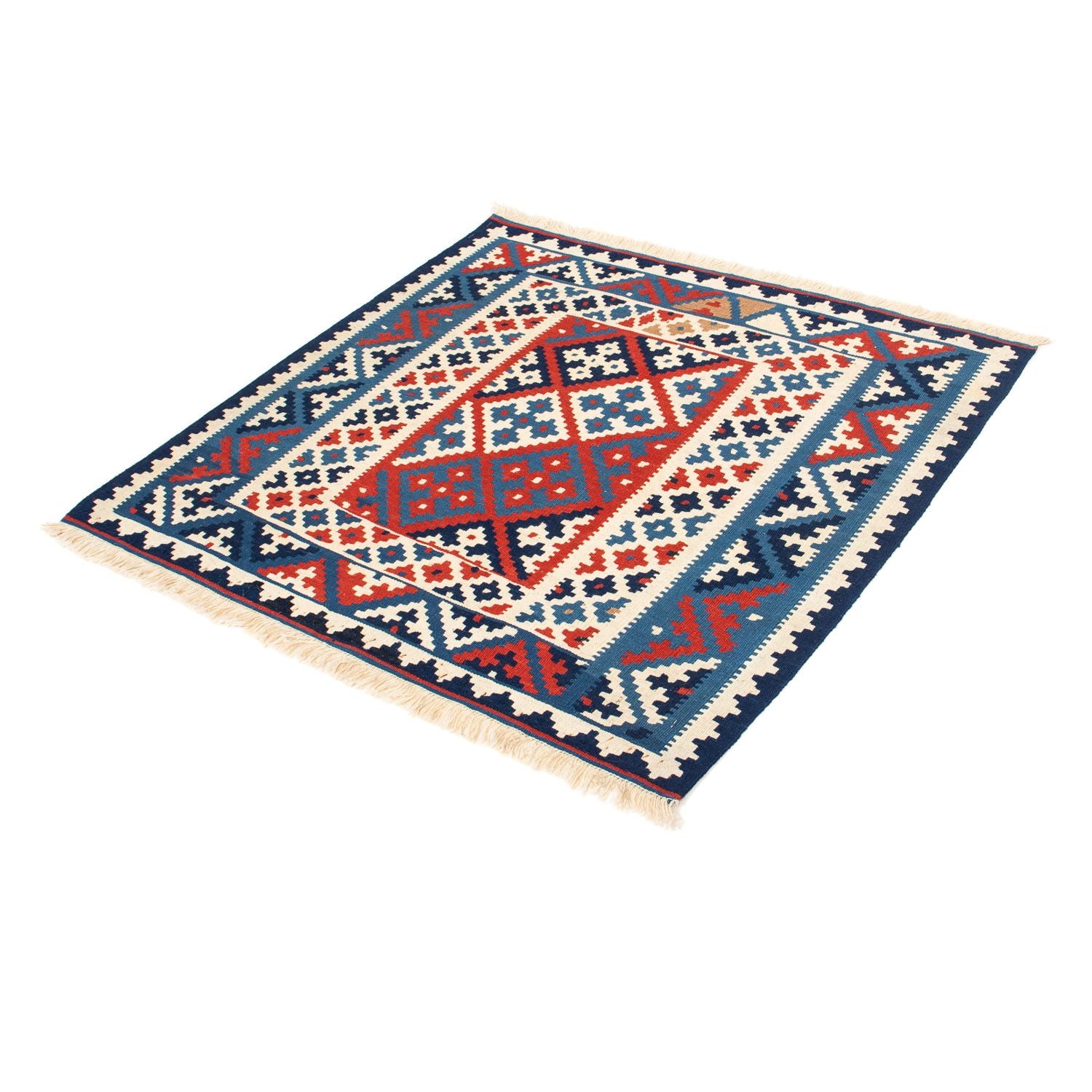 Tappeto Kelim - Orientale quadrato  - 101 x 96 cm - multicolore