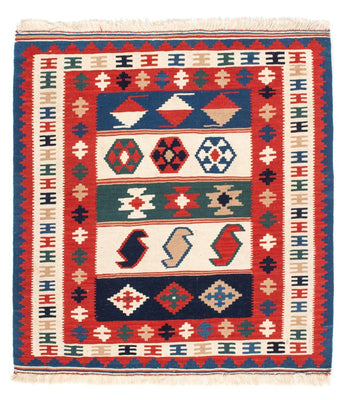 Tappeto Kelim - Orientale quadrato  - 106 x 100 cm - multicolore