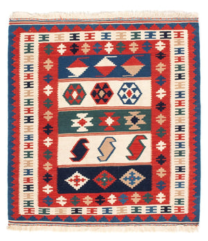 Tappeto Kelim - Orientale quadrato  - 106 x 100 cm - multicolore