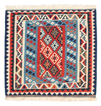 Tappeto Kelim - Orientale quadrato  - 104 x 100 cm - multicolore