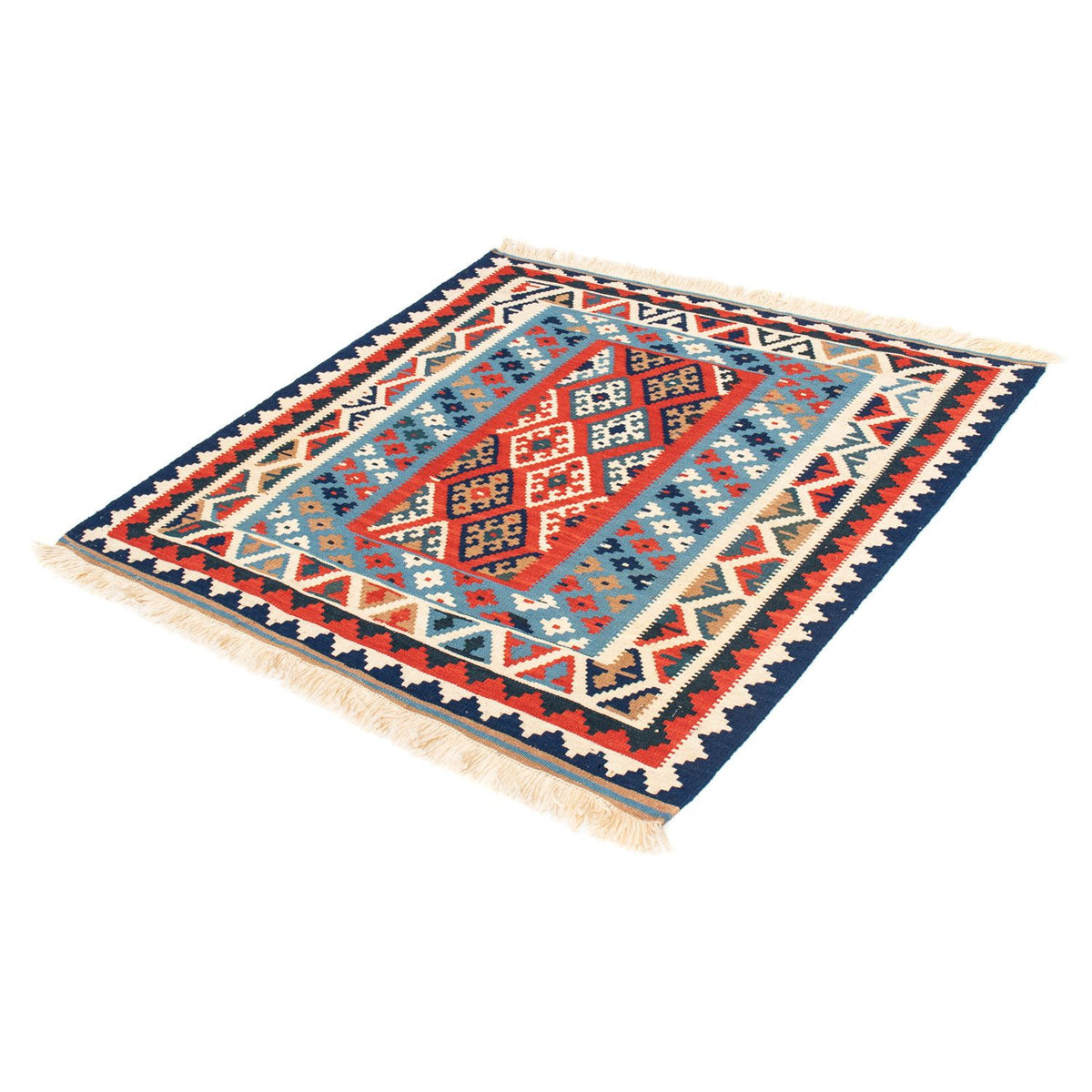 Tappeto Kelim - Orientale quadrato  - 104 x 100 cm - multicolore