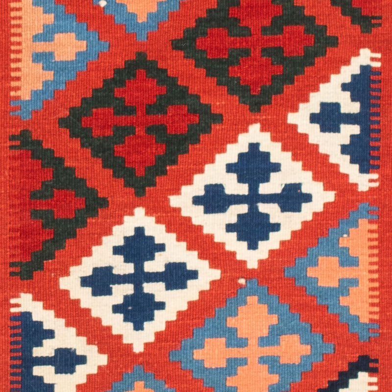 Tappeto Kelim - Orientale quadrato  - 118 x 102 cm - blu