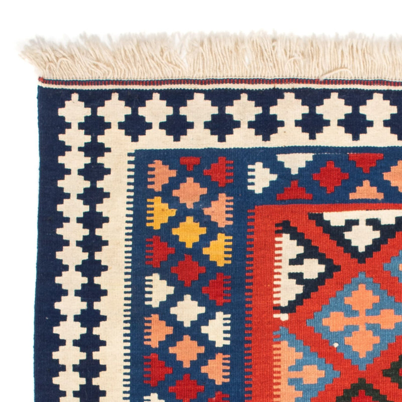 Tappeto Kelim - Orientale quadrato  - 118 x 102 cm - blu