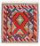 Tappeto Kelim - Orientale quadrato  - 113 x 110 cm - rosso