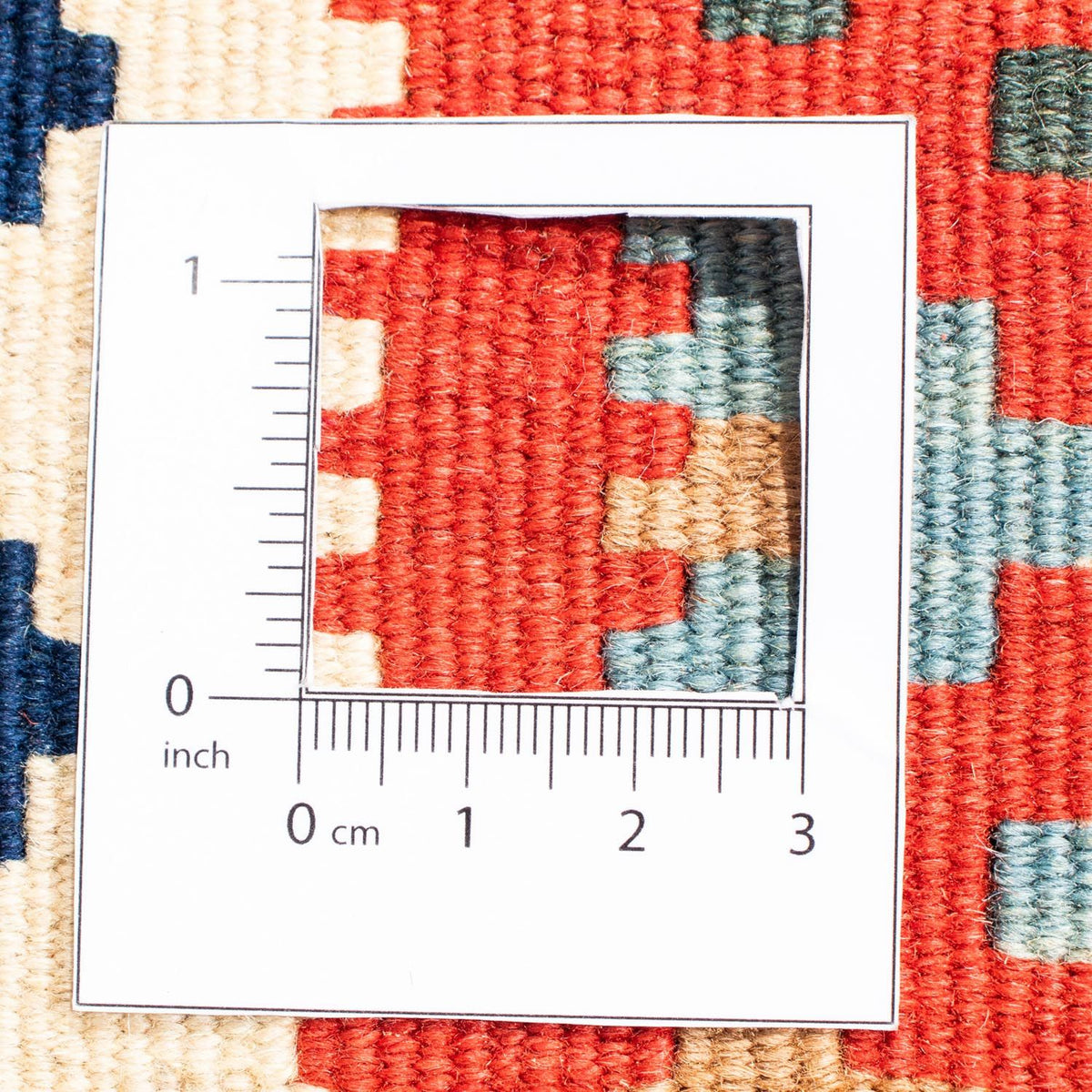 Tappeto Kelim - Orientale quadrato  - 108 x 101 cm - rosso