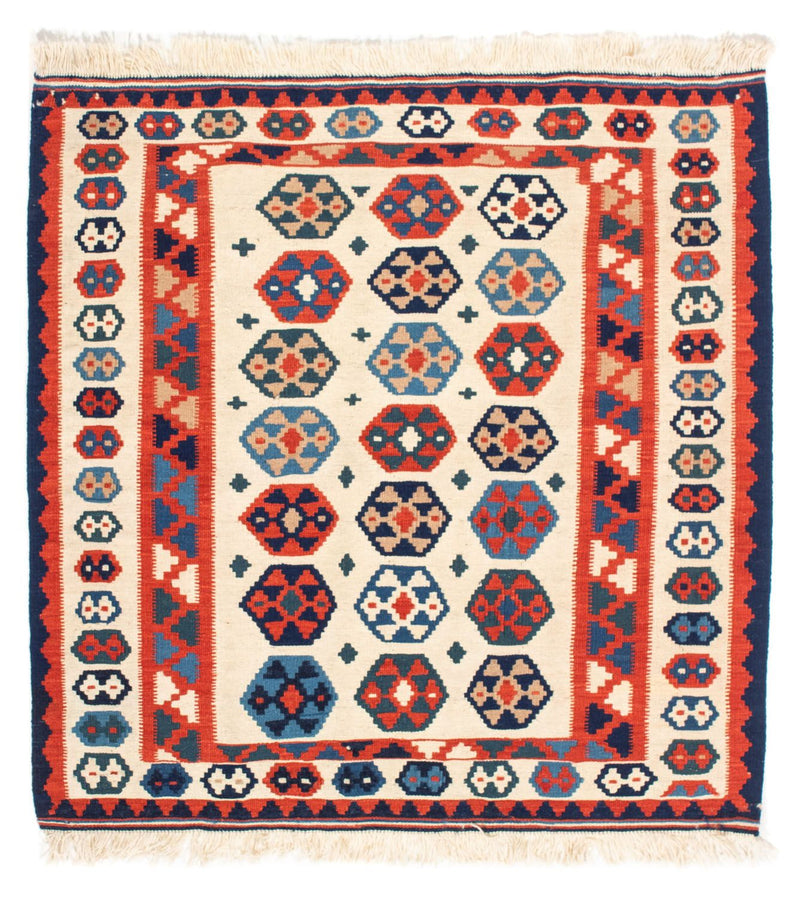 Tappeto Kelim - Orientale quadrato  - 104 x 102 cm - beige