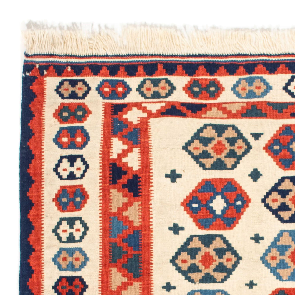 Tappeto Kelim - Orientale quadrato  - 104 x 102 cm - beige