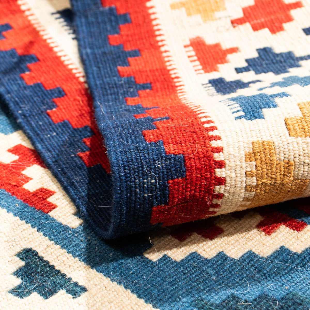 Tappeto Kelim - Orientale quadrato  - 105 x 104 cm - multicolore