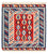 Tappeto Kelim - Orientale quadrato  - 110 x 105 cm - blu