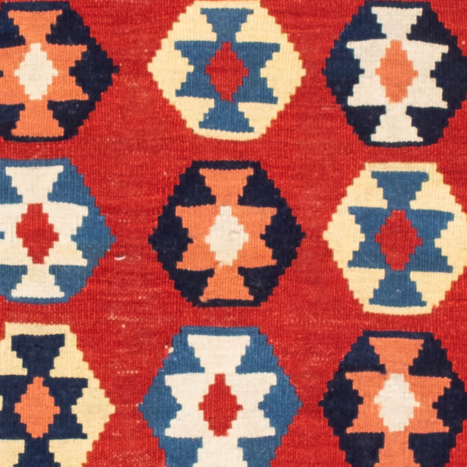 Tappeto Kelim - Orientale quadrato  - 110 x 105 cm - blu