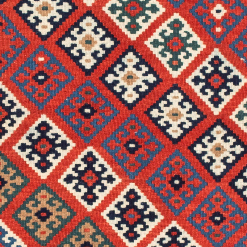 Tappeto Kelim - Orientale quadrato  - 103 x 100 cm - multicolore