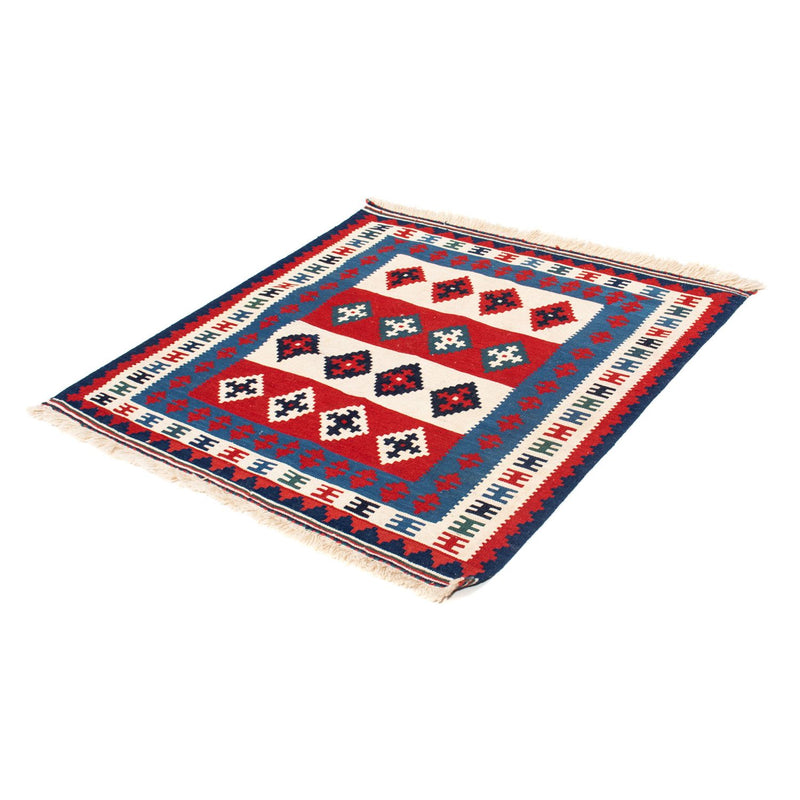 Tappeto Kelim - Orientale quadrato  - 106 x 103 cm - blu