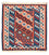 Tappeto Kelim - Orientale quadrato  - 100 x 96 cm - blu