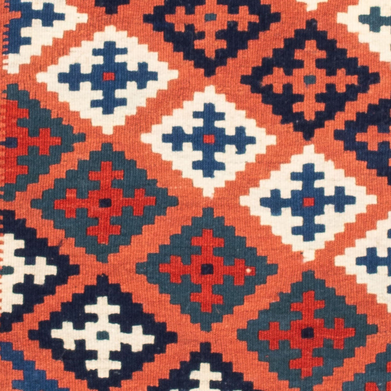 Tappeto Kelim - Orientale quadrato  - 100 x 96 cm - blu
