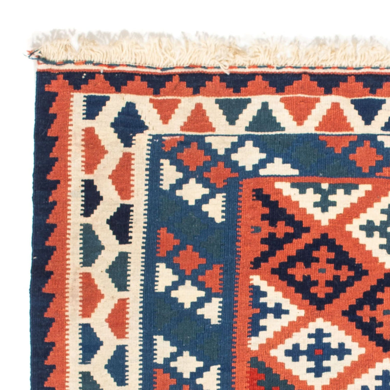Tappeto Kelim - Orientale quadrato  - 100 x 96 cm - blu