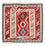 Tappeto Kelim - Orientale quadrato  - 105 x 102 cm - rosso