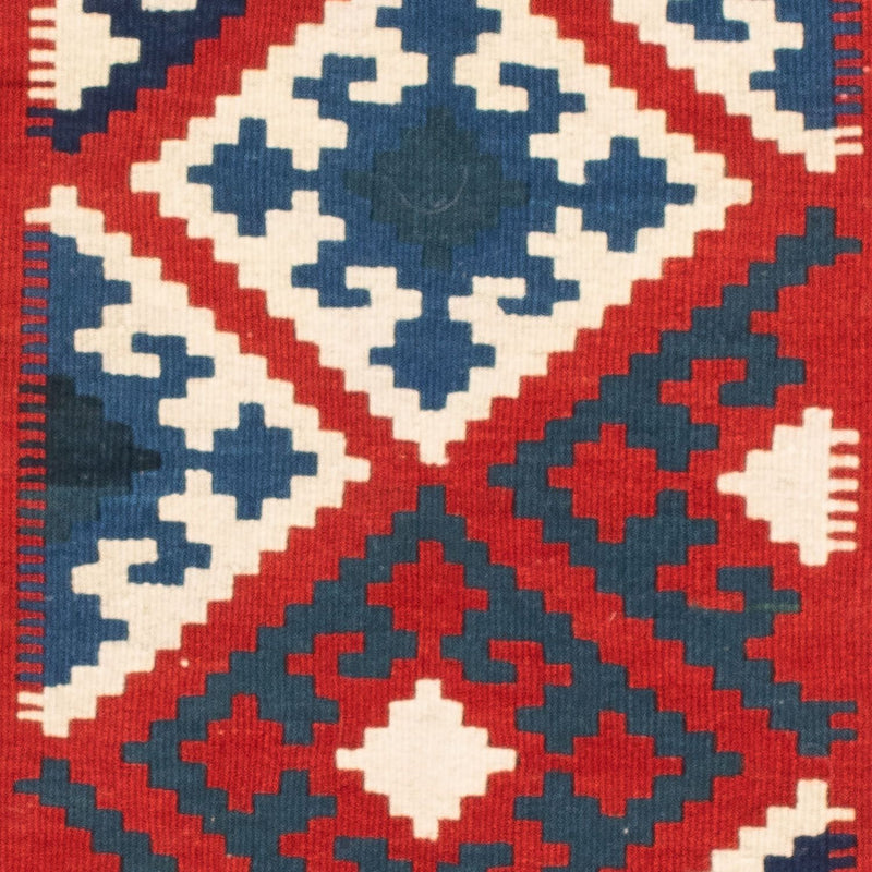 Tappeto Kelim - Orientale quadrato  - 102 x 102 cm - rosso