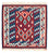 Tappeto Kelim - Orientale quadrato  - 104 x 103 cm - blu scuro