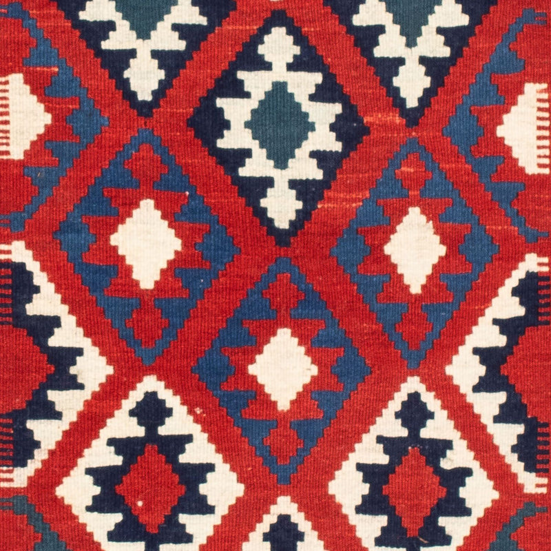 Tappeto Kelim - Orientale quadrato  - 104 x 103 cm - blu scuro