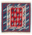 Tappeto Kelim - Orientale quadrato  - 104 x 100 cm - blu scuro