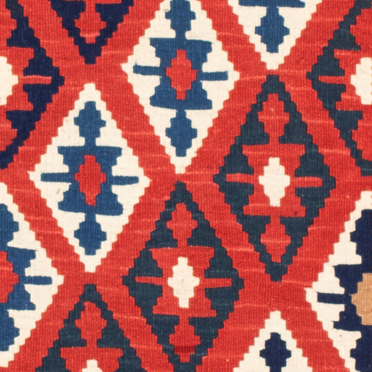 Tappeto Kelim - Orientale quadrato  - 102 x 100 cm - blu