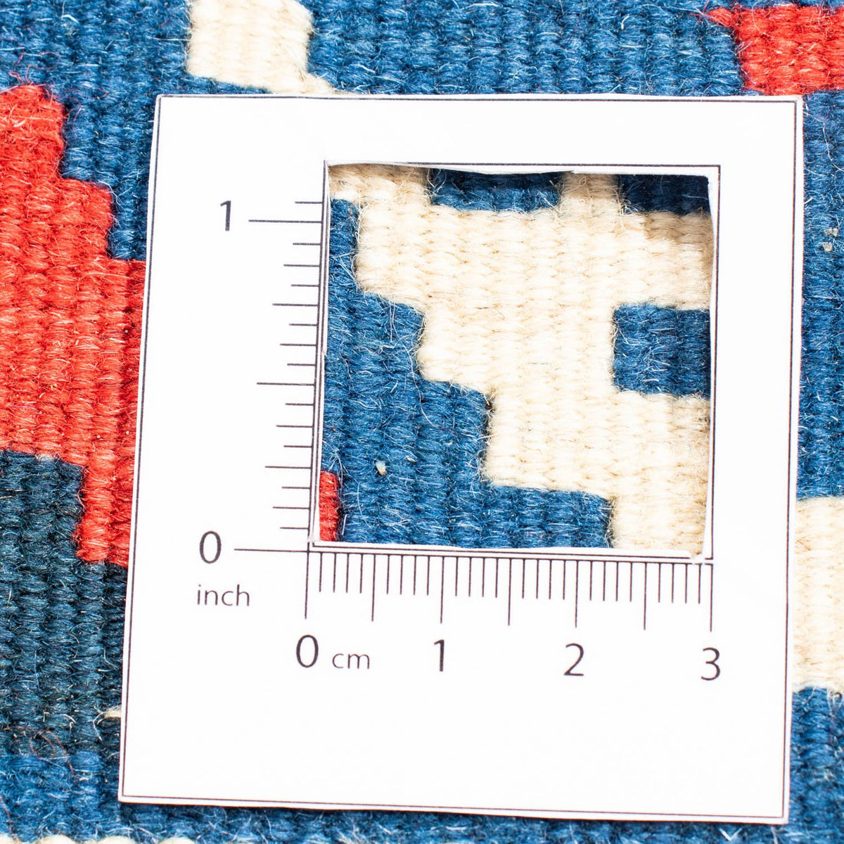 Tappeto Kelim - Orientale quadrato  - 102 x 100 cm - blu