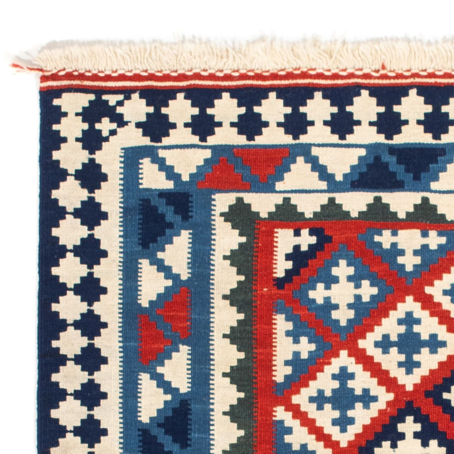 Tappeto Kelim - Orientale quadrato  - 100 x 100 cm - blu