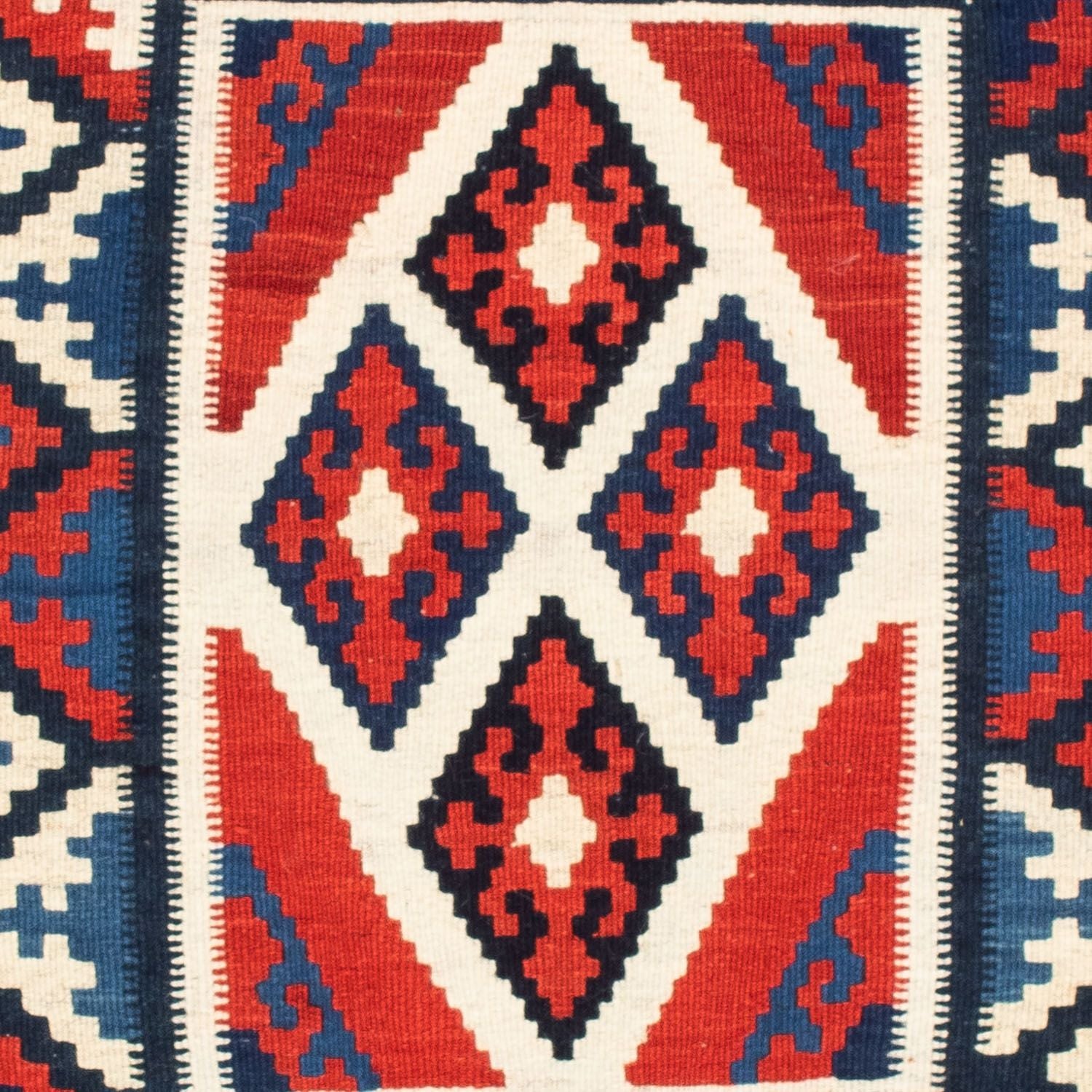 Tappeto Kelim - Orientale quadrato  - 100 x 100 cm - rosso