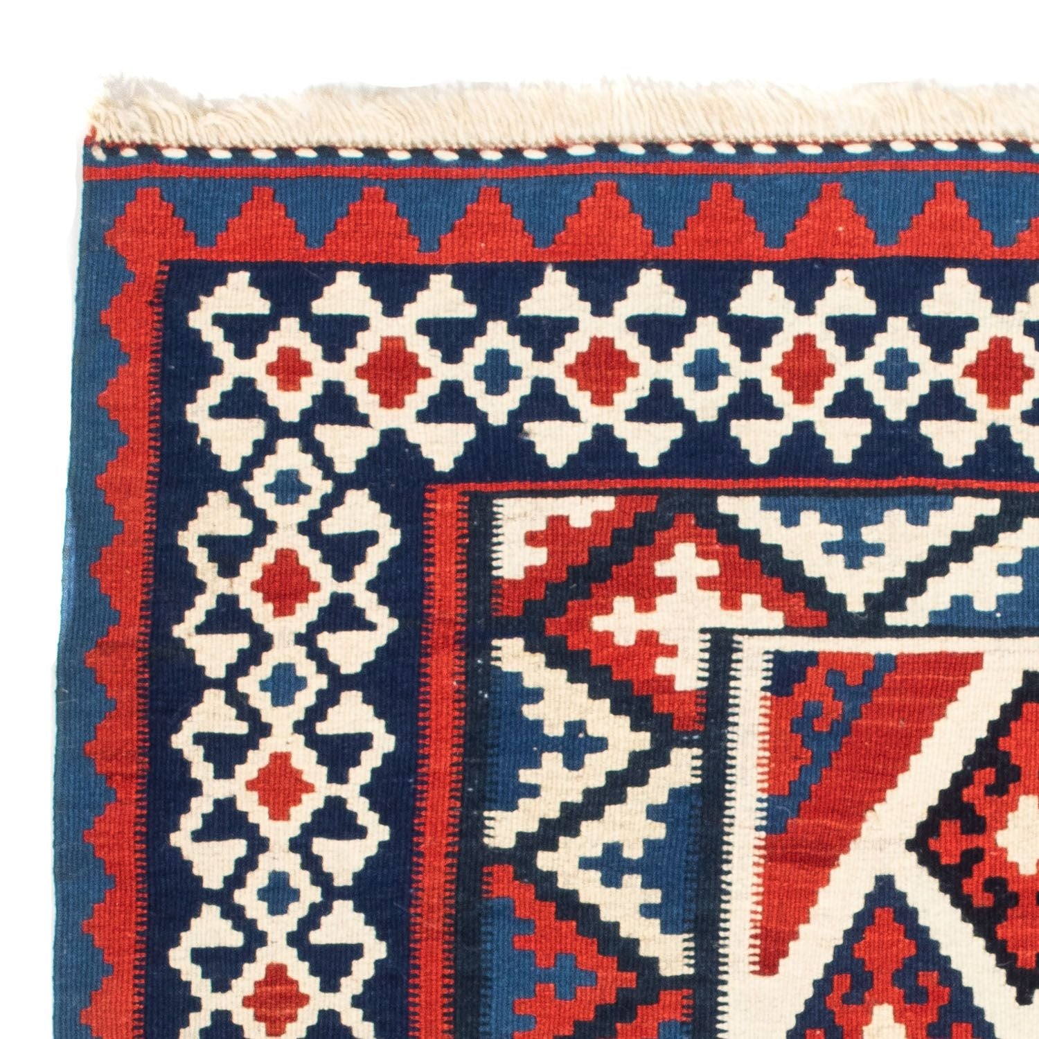 Tappeto Kelim - Orientale quadrato  - 100 x 100 cm - rosso