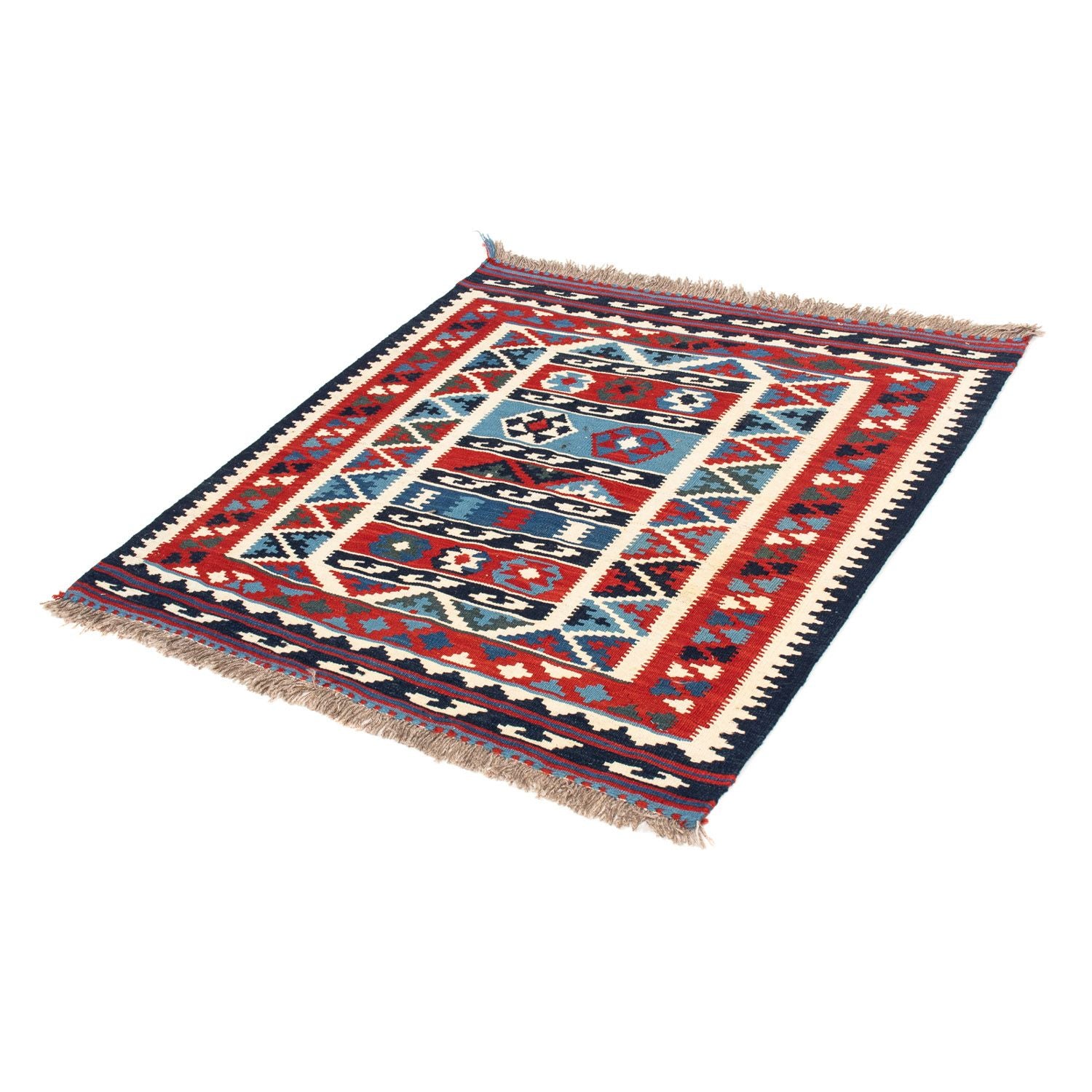 Tappeto Kelim - Orientale quadrato  - 104 x 99 cm - multicolore