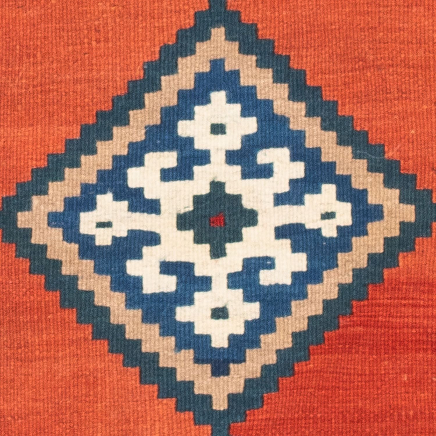 Tappeto Kelim - Orientale quadrato  - 102 x 102 cm - ruggine