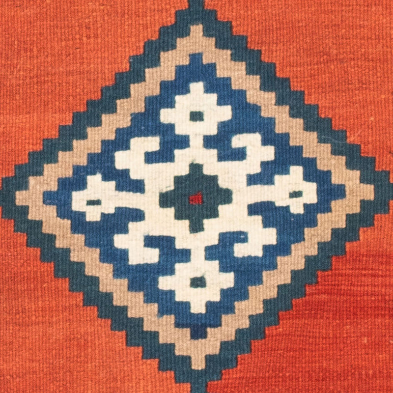 Tappeto Kelim - Orientale quadrato  - 102 x 102 cm - ruggine