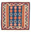 Tappeto Kelim - Orientale quadrato  - 104 x 102 cm - blu