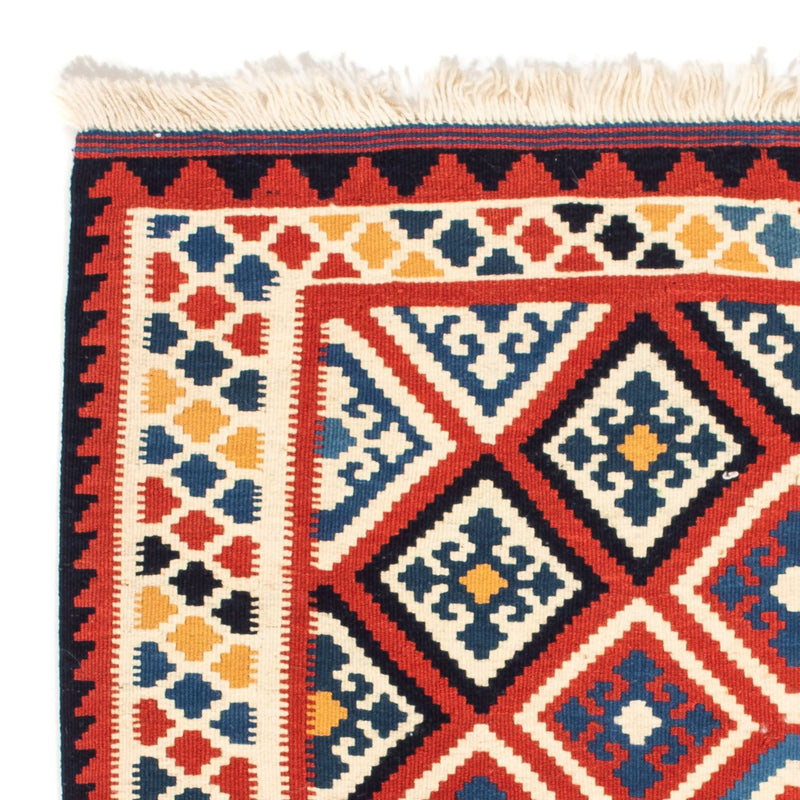 Tappeto Kelim - Orientale quadrato  - 106 x 105 cm - rosso