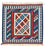 Tappeto Kelim - Orientale quadrato  - 103 x 100 cm - blu scuro
