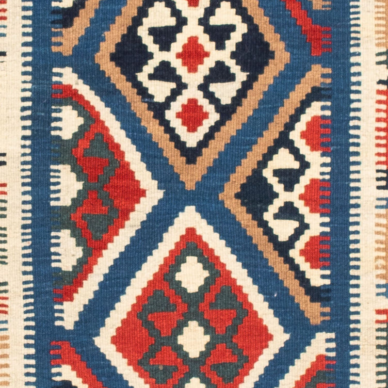 Tappeto Kelim - Orientale quadrato  - 104 x 99 cm - rosso