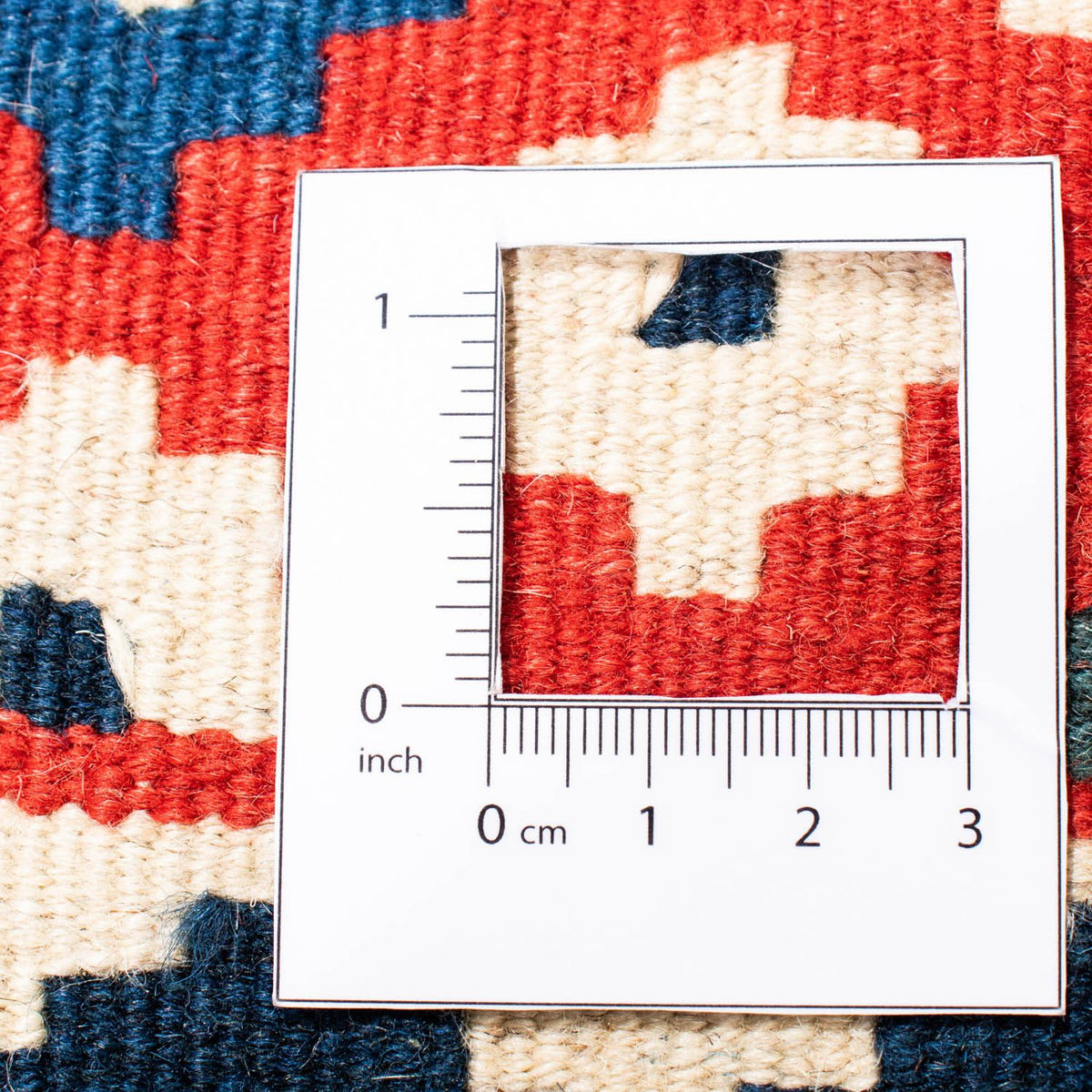 Tappeto Kelim - Orientale quadrato  - 104 x 99 cm - rosso