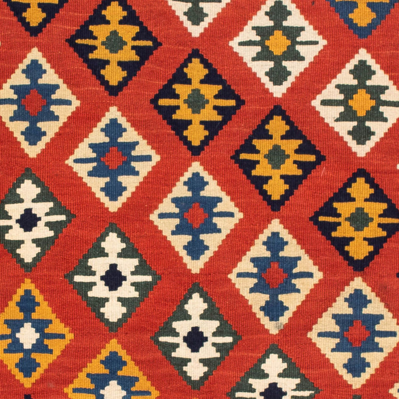Tappeto Kelim - Orientale quadrato  - 106 x 103 cm - rosso