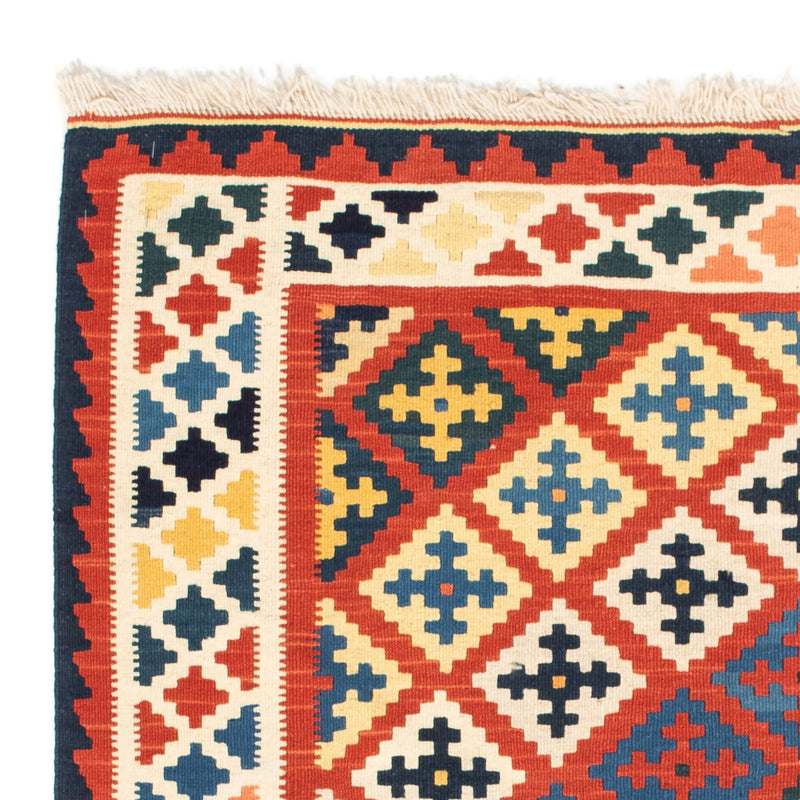 Tappeto Kelim - Orientale quadrato  - 106 x 102 cm - rosso scuro